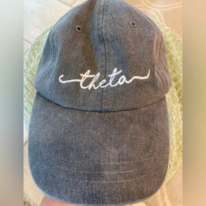 Gray Adams Cool Crown Kappa Alpha Theta Sorority Ball Cap NWT